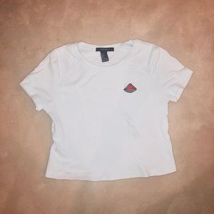 forever 21 watermelon crop top